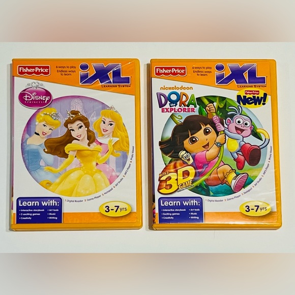 Fisher Price IXL Learning System Games: Dora & Disney Princess - Picture 1 of 2